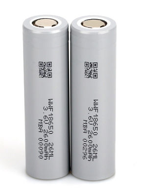Batería recargable cilíndrica de 2600mAh de iones de li 18650 de iones de li a baja temperatura