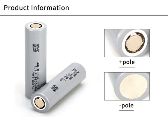 3.6V 2600mAh Batería recargable de iones de litio 18650 Batería para baja temperatura