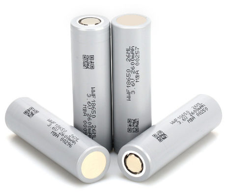 Batería recargable de baja temperatura 18650 Batería cilíndrica de iones de litio de 3000 mAh 2600 mAh