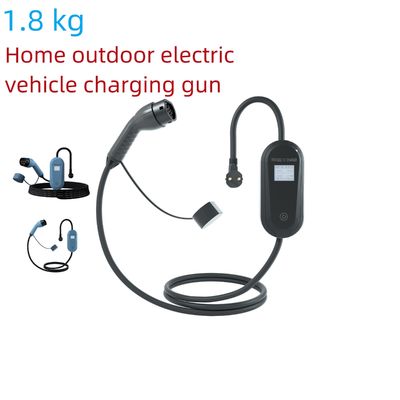 1.8kg A prueba de polvo para el hogar Estación de carga EV Luz de indicador LCD portátil