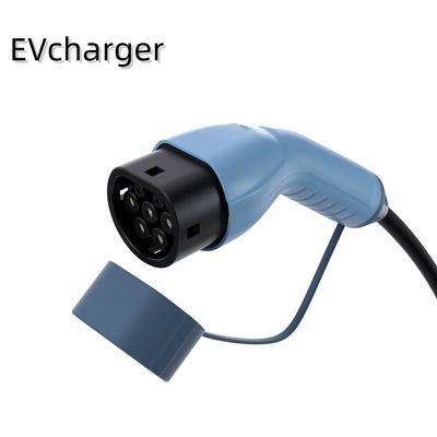Estación de carga de automóviles para el hogar azul negro 50Hz 60Hz Punto de carga montado en la pared