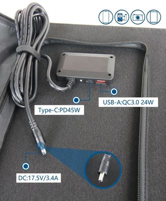 Panel solar plegable ligero de 60 W UN38.3 Cargador solar móvil plegable