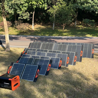 Panel solar portátil monocristalino de 300W con película solar plegable