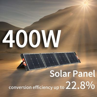UN38.3 Paneles fotovoltaicos portátiles de 400 vatios paneles solares plegables para campamento