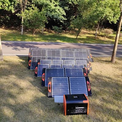 Paneles solares plegables de cristal único 30W * 2PCS Generador solar para el hogar
