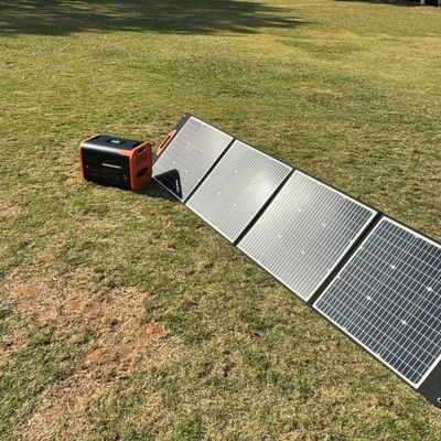 5.15 kg Generadores solares para acampar y al aire libre con diseño plegable
