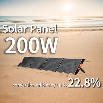 Panel solar fotovoltaico negro de 200 W con alta eficiencia de conversión