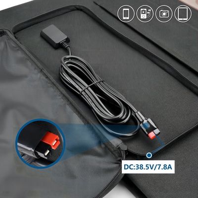 Panel solar impermeable plegable de 300W para suministro de energía de la central eléctrica de viajes al aire libre