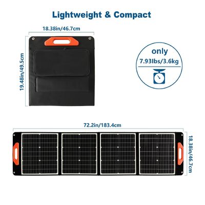 Peso ligero Paneles solares de silicio monocristalino de 30W*4PCS