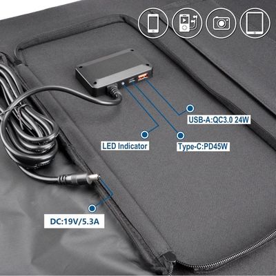Condición 100W 17,7V Panel solar flexible para cargador de material de silicio monocristalino