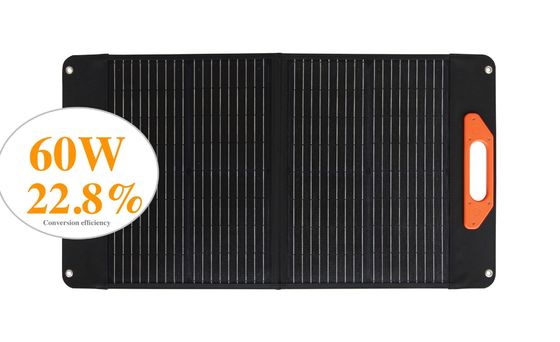 30W*2PCS MSDS Paneles solares plegables flexibles UN38.3 Panel solar de silicio monocristalino
