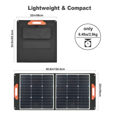Los paneles solares móviles portátiles de 100W Solución de energía sostenible