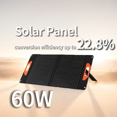 Panel solar mono pequeño de 60 W 2.2 kg cargador de panel solar plegable