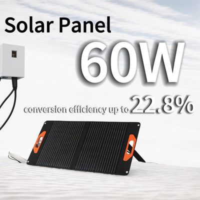 30W*2PCS Panel solar casero con tamaño plegable de 56*63*4,5cm
