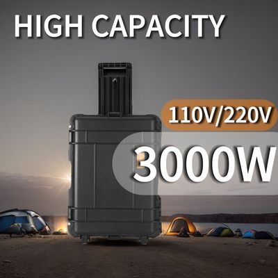 Estación eléctrica portátil de alta potencia de 3000W con batería de litio hierro fosfato
