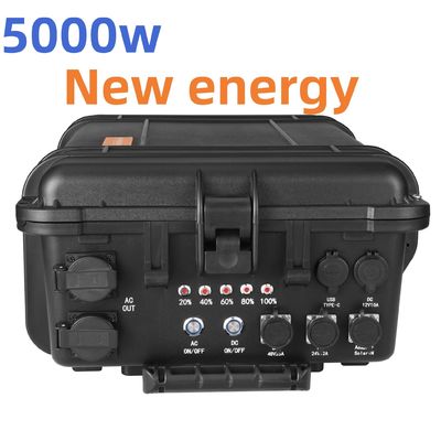5000W AC salida portátil central de energía solar generador de emergencia inversor recargable Banco de energía con 110V/220V