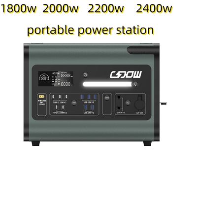 2048wh Estación de energía solar con panel inversor y fuente de alimentación portátil de 220V AC