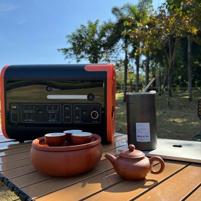 Inversor de onda senoidal pura 2200W Estación de energía portátil al aire libre para almacenamiento de energía solar en el hogar