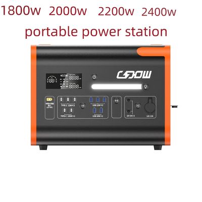 Carga inalámbrica 15W de emergencia de respaldo 2200W de almacenamiento de energía portátil Muestras de centrales eléctricas