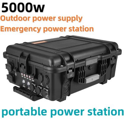 Estación de carga solar móvil al aire libre de 3000W/4000W/5000W con salida máxima de USB/tipo-C de 18W