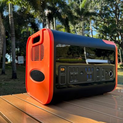 Estación eléctrica portátil de carga inalámbrica para acampar de emergencia en exteriores LiFePO4