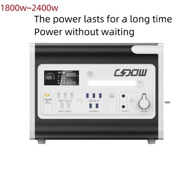 Sistema de energía para el hogar al aire libre Generador de central solar móvil de 2200W con carga fotovoltaica