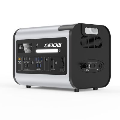 Inversor de onda senoidal pura 2200W LiFePO4 Generador solar portátil negro para energía de respaldo