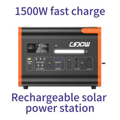 Estación de energía solar portátil Generador de batería LiFePO4 de 2200W para familia y emergencia