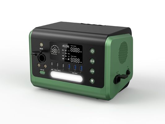 Estación eléctrica portátil de sistema solar de 600W con protección de seguridad y cargador