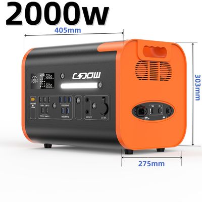 Generador portátil de almacenamiento de energía de 2000W para carga USB y energía solar