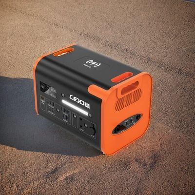 Carga inalámbrica 15W 1000W 2200W Estación de energía portátil para acampar de emergencia al aire libre