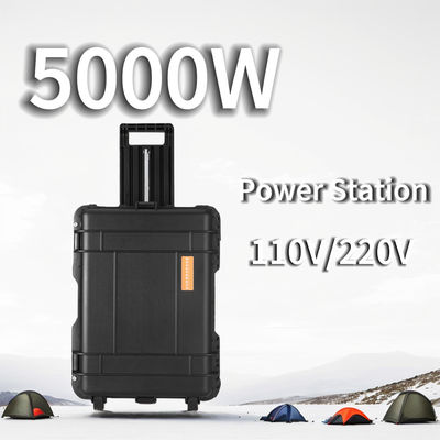 15A Max AC Corriente de salida Estación de energía solar portátil 5000W para el hogar y el campamento