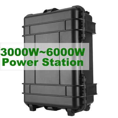 15A Max AC Corriente de salida Estación de energía solar portátil 5000W para el hogar y el campamento