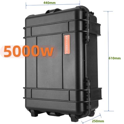 Estación eléctrica portátil de 5000W con inversor de onda senoidal puro y enchufe universal UE/EE.UU.