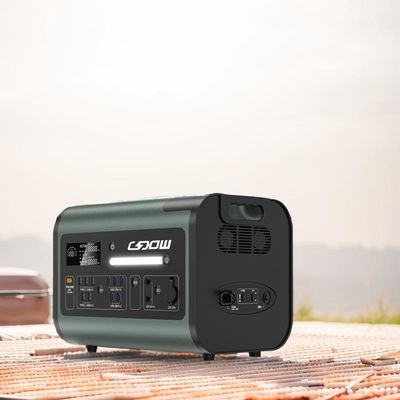 LiFePO4 Batería Camping/Home/Estación de energía de emergencia 12.2000W Generador solar recargable Suministro de energía móvil portátil
