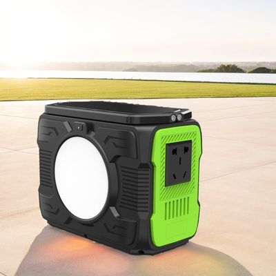 Estación de energía de litio móvil de acampada con batería solar de 200W