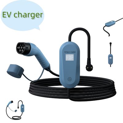 Cargador de vehículos eléctricos portátil de fase única AC220V Cargador de vehículos eléctricos móviles