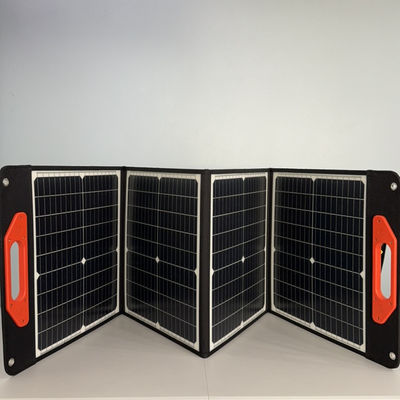 100W paneles solares plegables de silicio monocristalino negro certificado CE oferta caliente