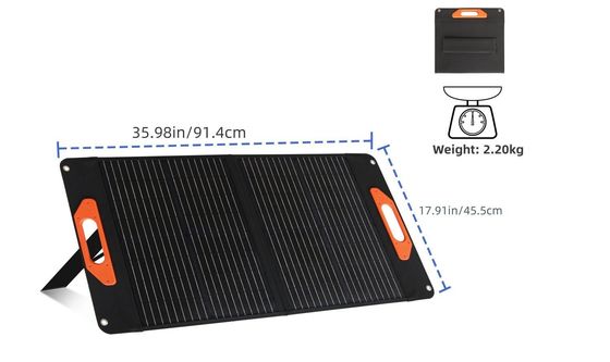 Paneles solares impermeables de 60W para la carga sostenible en campamentos