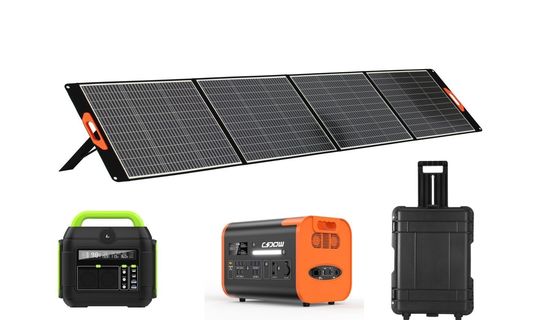 Black Power paneles solares de 400W para uso doméstico en exteriores paneles solares plegables