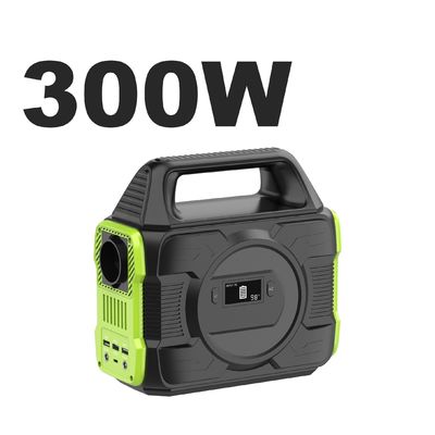 Estación de energía portátil de 300W Batería de polímero Cargador solar Fuente de alimentación para todas las marcas