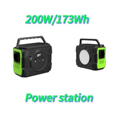 Estación de energía de emergencia de almacenamiento de energía de salida de corriente alterna de onda modificada de 200W para exteriores móviles