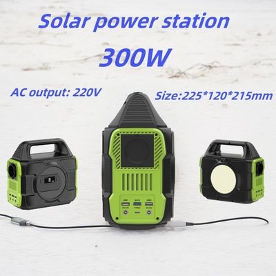 Almacenamiento de energía renovable Generador portátil de 300W para acampar al aire libre y cargar drones