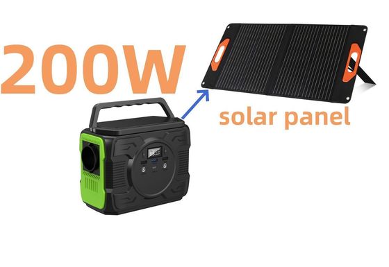 200W Batería recargable portátil Estación eléctrica de campamento Generador solar S2X-173