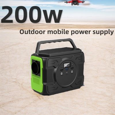 Personalización 200W Almacenamiento de energía solar Batería de litio Balcón Estación de energía con 1