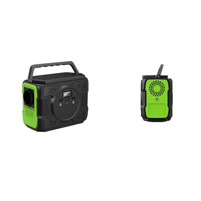 Personalización 200W Almacenamiento de energía solar Batería de litio Balcón Estación de energía con 1