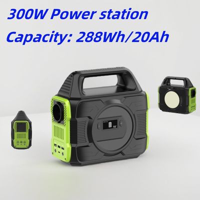 Tecnología MPPT 300W Socket de salida AC/DC Estación de energía móvil portátil para balcón Drone y computadora