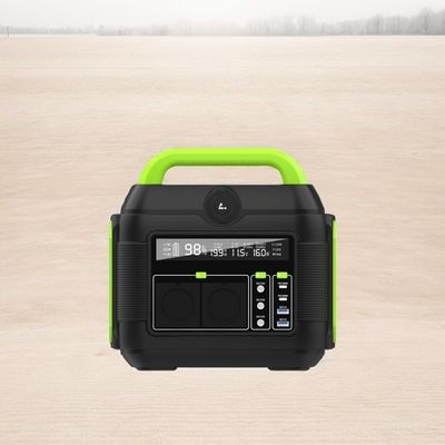 Estación de energía portátil de 600W Camping/RV Batería de litio de gran capacidad Cargador de emergencia de energía móvil para teléfono móvil Computadora DC Salida USB/tipo-C Alta potencia