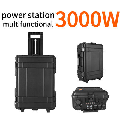 Estación de energía solar de 3000W con panel solar USB/tipo-C 18W Capacidad nominal máxima 3000wh
