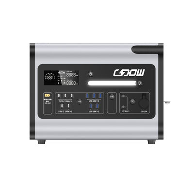 Estación de energía solar portátil 2000W Cargador recargable de teléfono móvil Salida AC 220V para generador de emergencia de RV al aire libre